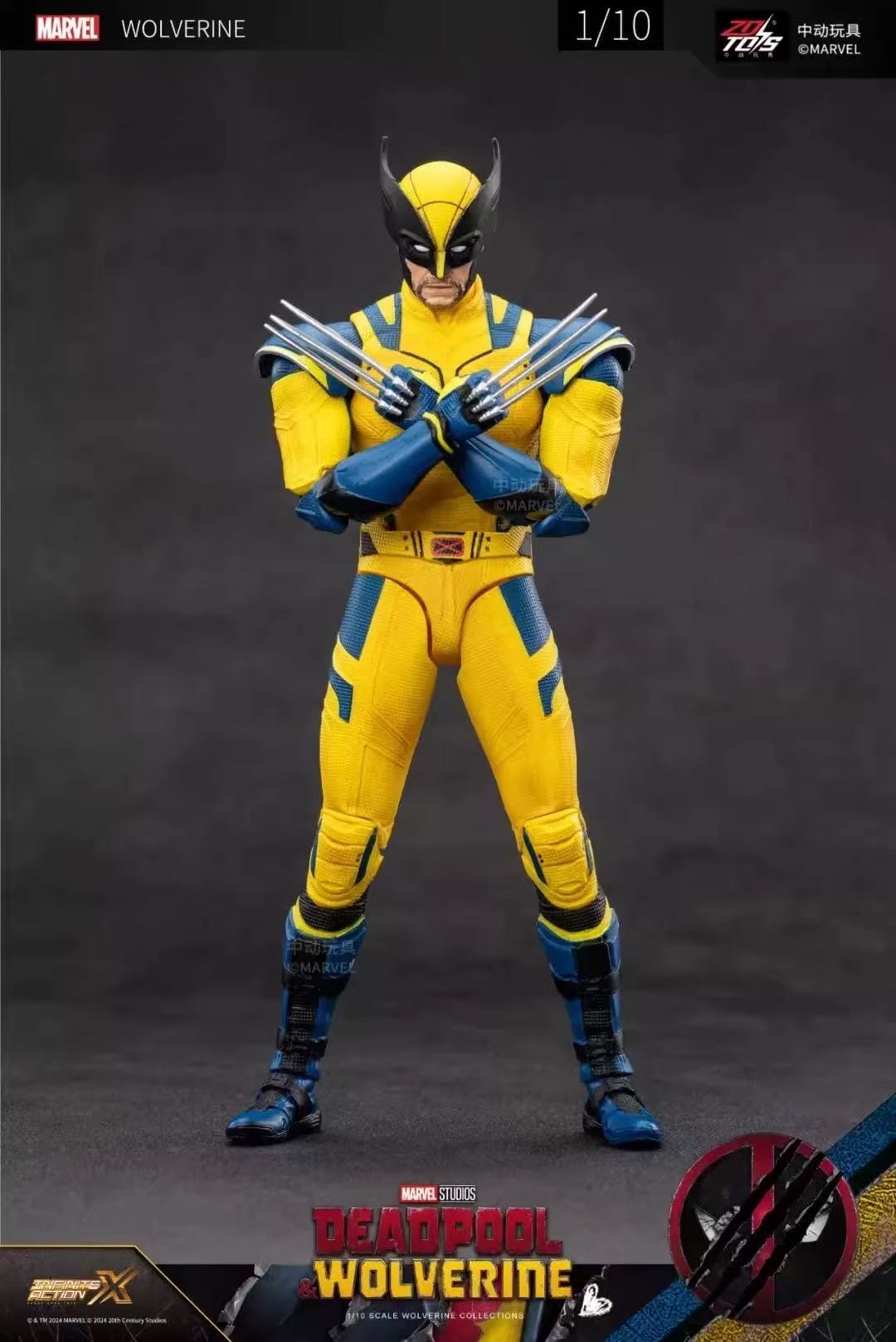 ZD Toys Marvel Deadpool & Wolverine Wolverine 1/10 Action Figure