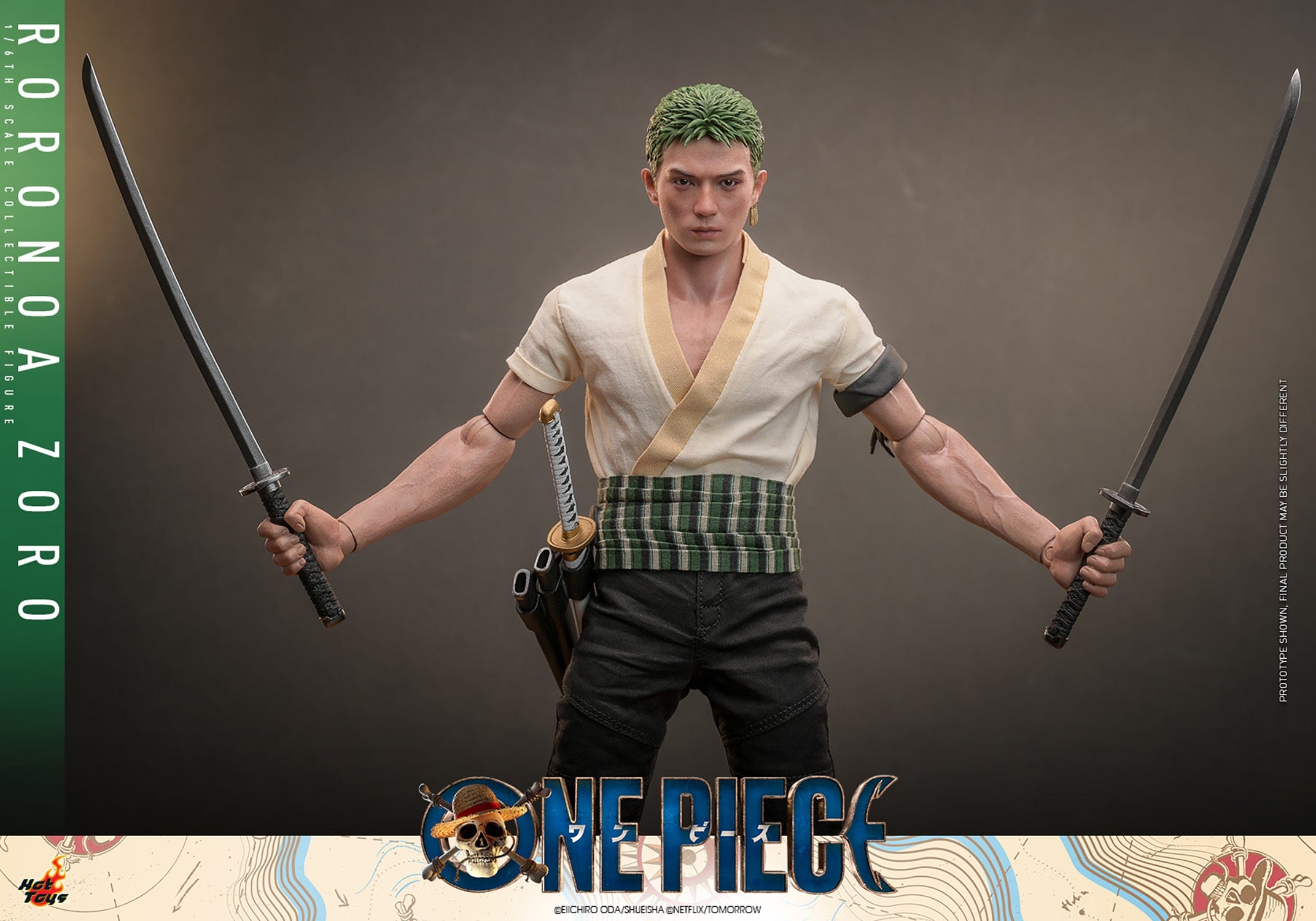 Sideshow Hot Toys 1/6 Scale Roronoa Zoro Action Figure