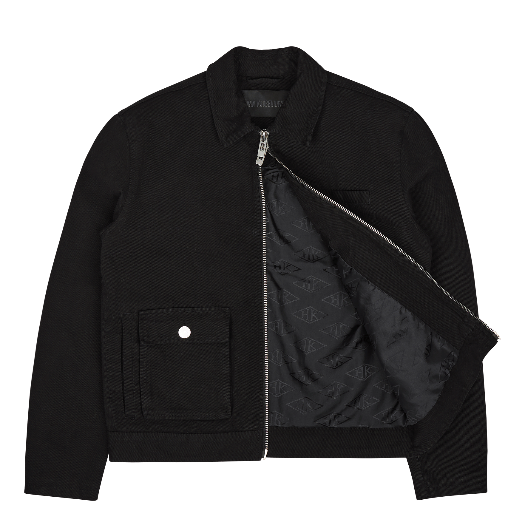 Han Kjobenhavn Cotton Boxy Cargo Jacket Black