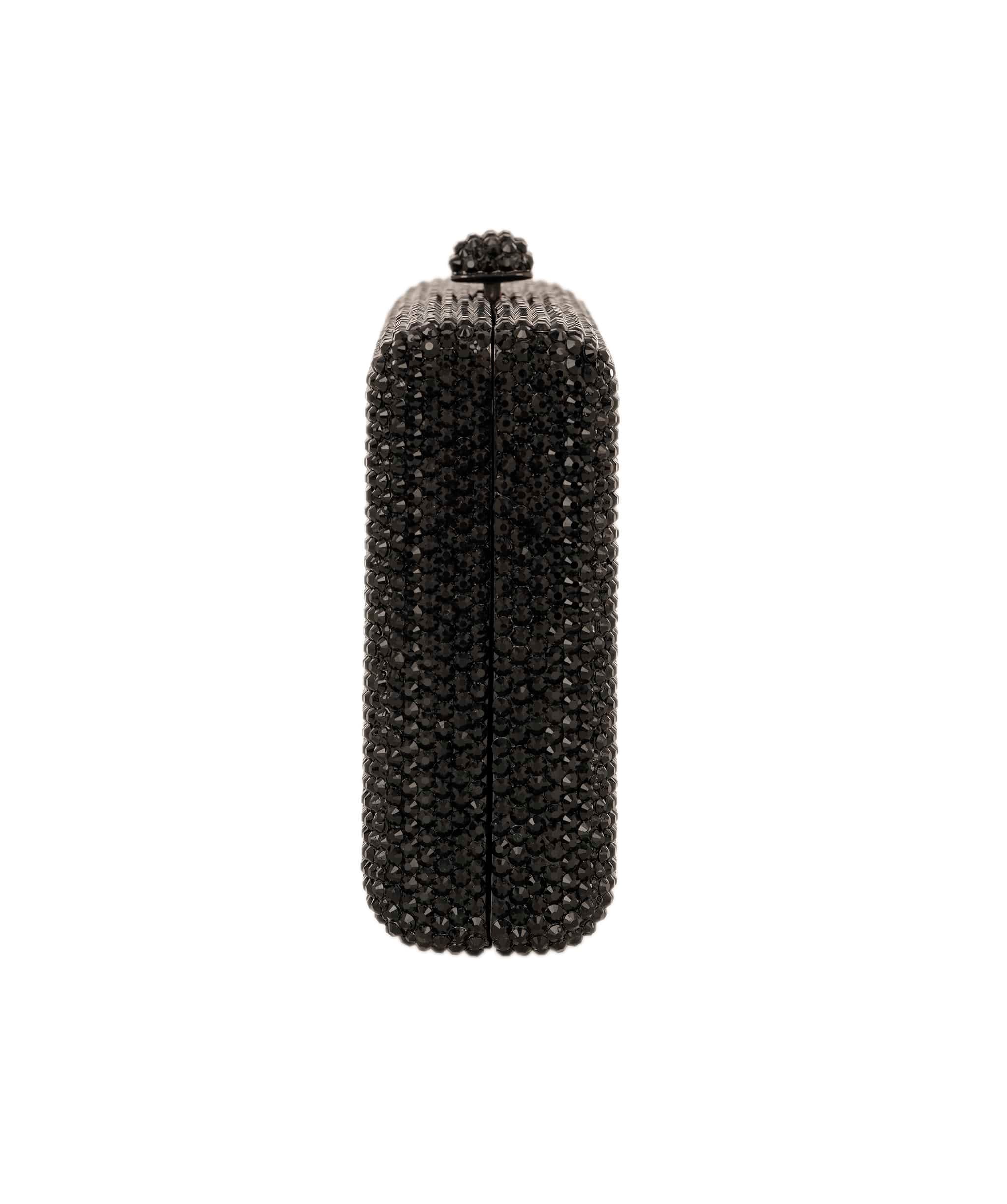 Ruya Customisable RÜYA Small Box bag with a black crystal finish and evil eye motif design AKC0735