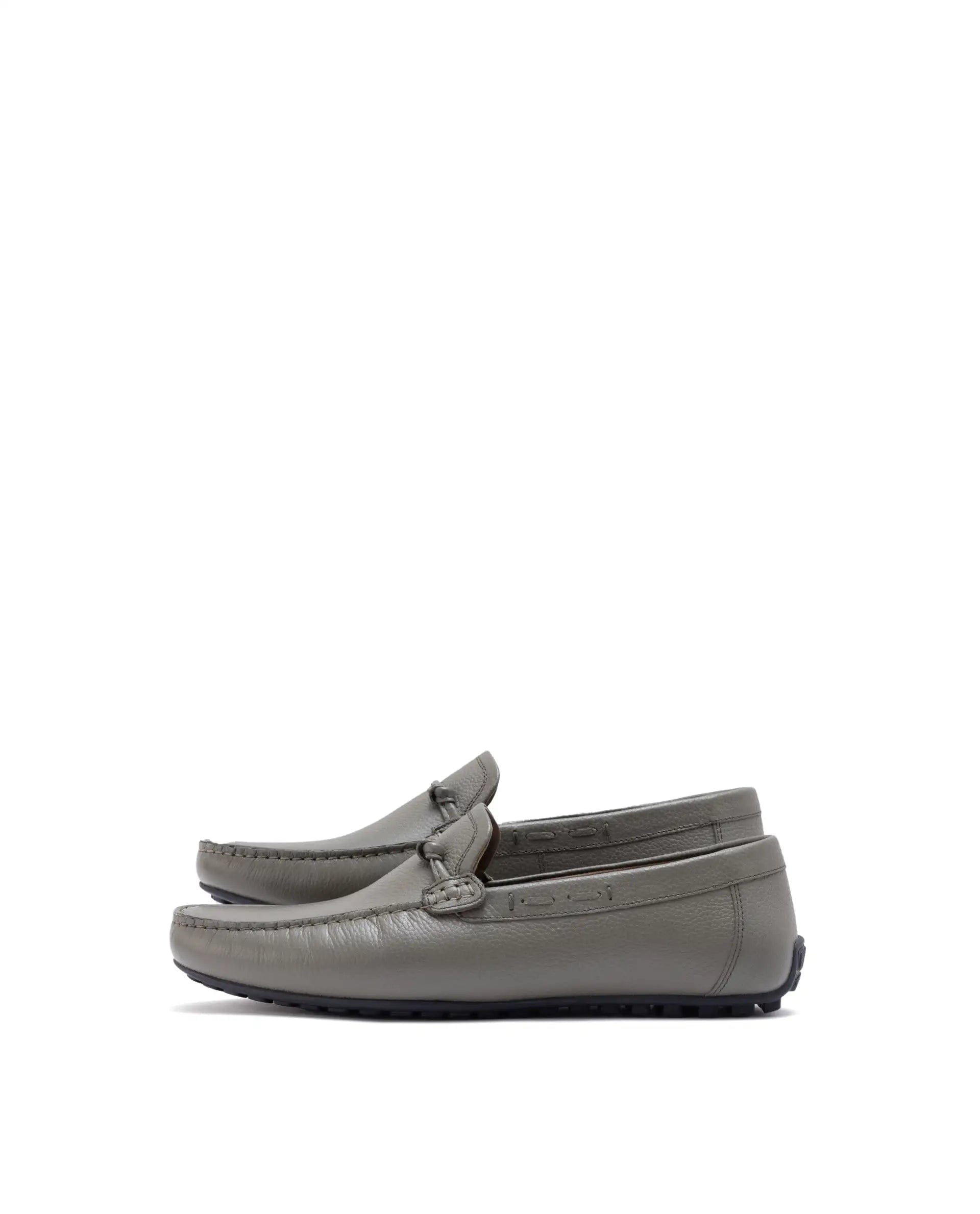 RAREZ Rare Rabbit Men's Knott Sage Slip - On Genuine Milled Leather Driving Mocassin