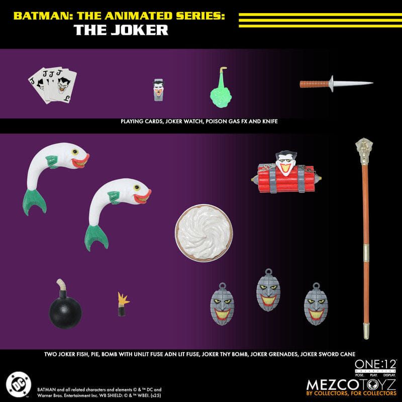 Mezco One 12 Batman: The Animated Series Joker Action Figure
