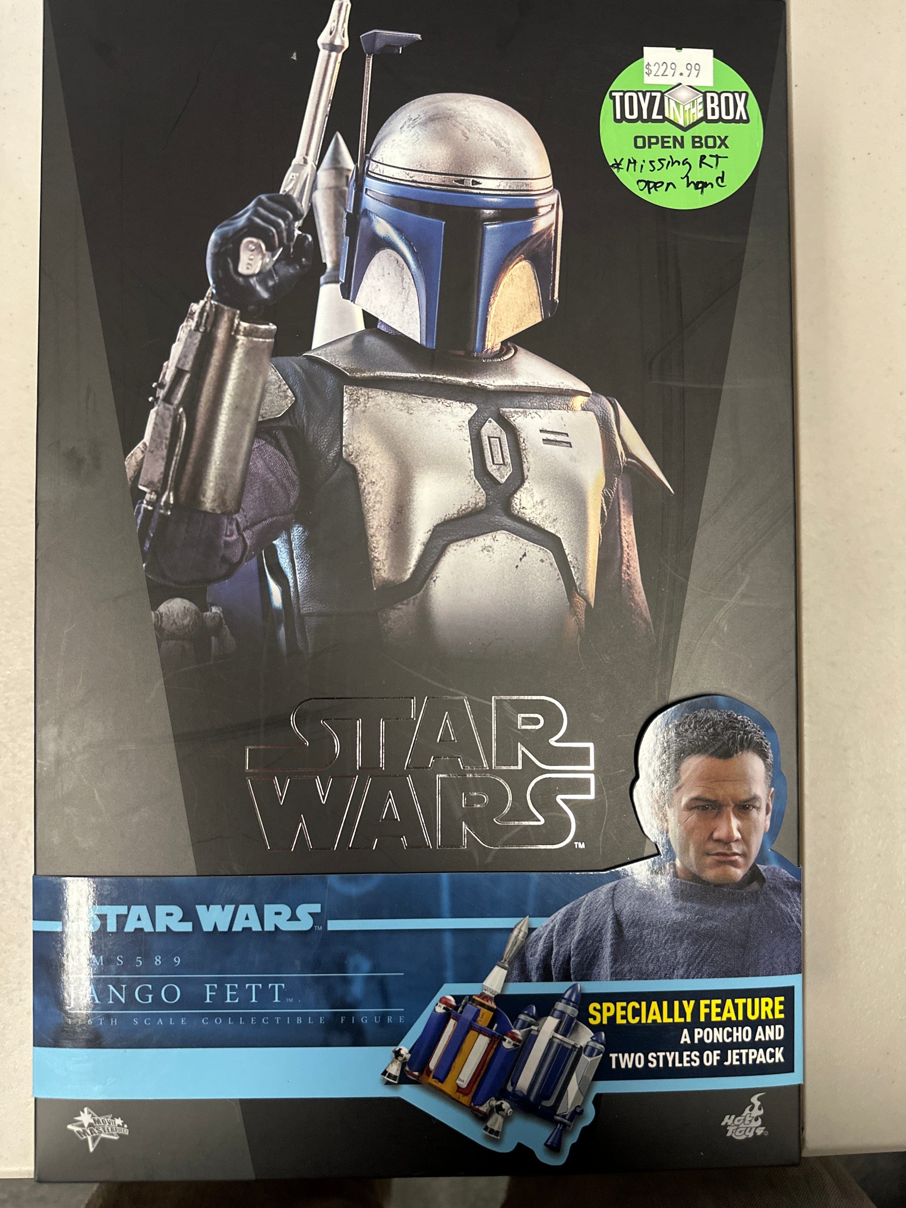 Sideshow **Open Box**Hot Toys 1/6 Scale MMS589 Star Wars Jango Fett Action Figure