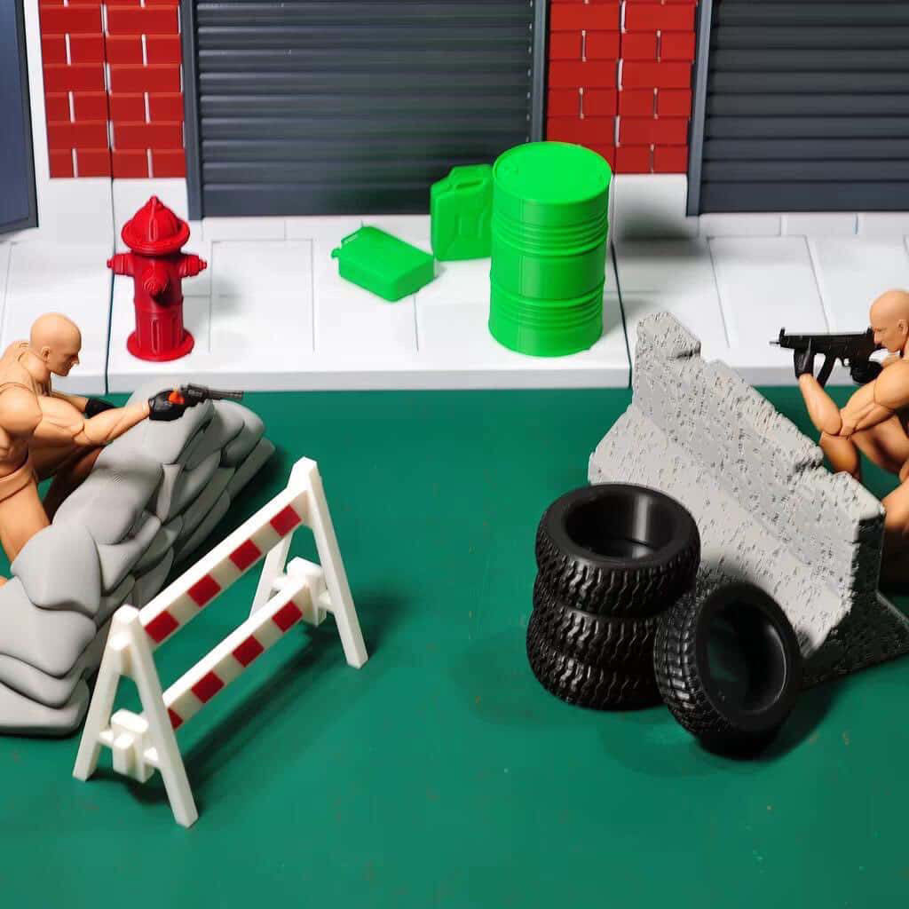 3RD PARTY Wikee 1/12 Road Accessories for Action Figure