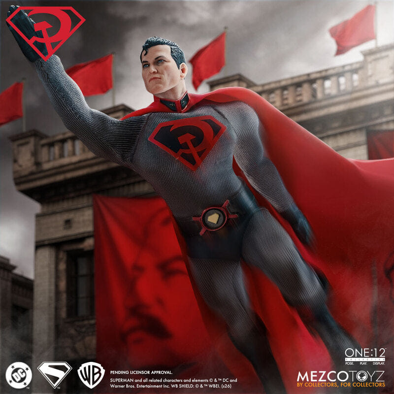 Mezco **Pre Order**Mezco One 12 Superman Red Son Edition Action Figure