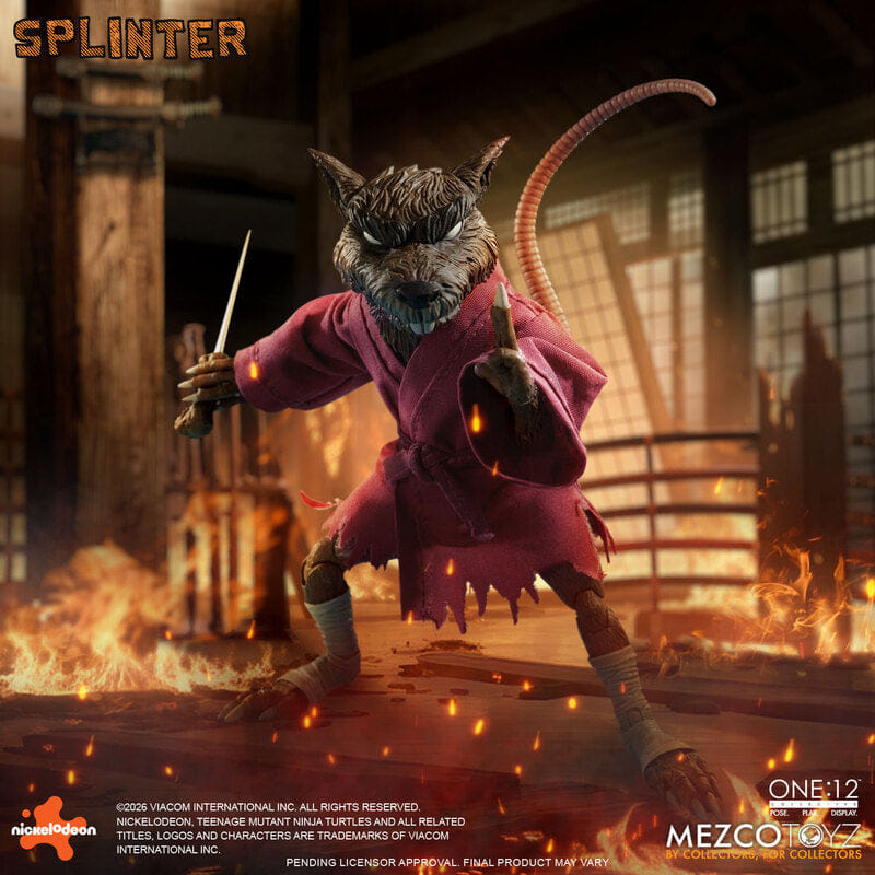 Mezco **Pre Order**Mezco One 12 TMNT Splinter Action Figure