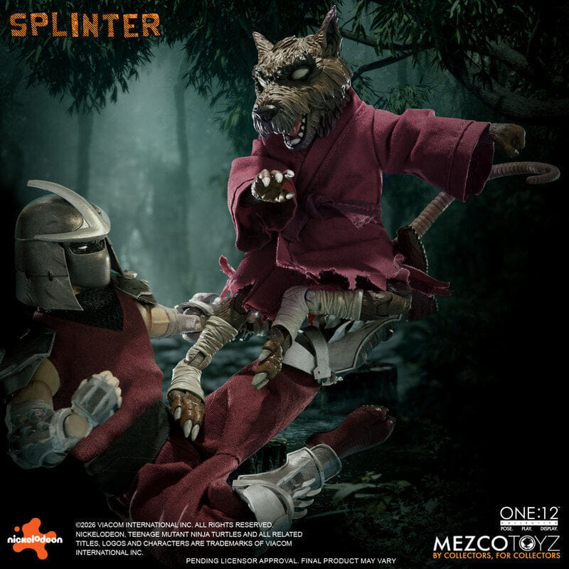 Mezco **Pre Order**Mezco One 12 TMNT Splinter Action Figure