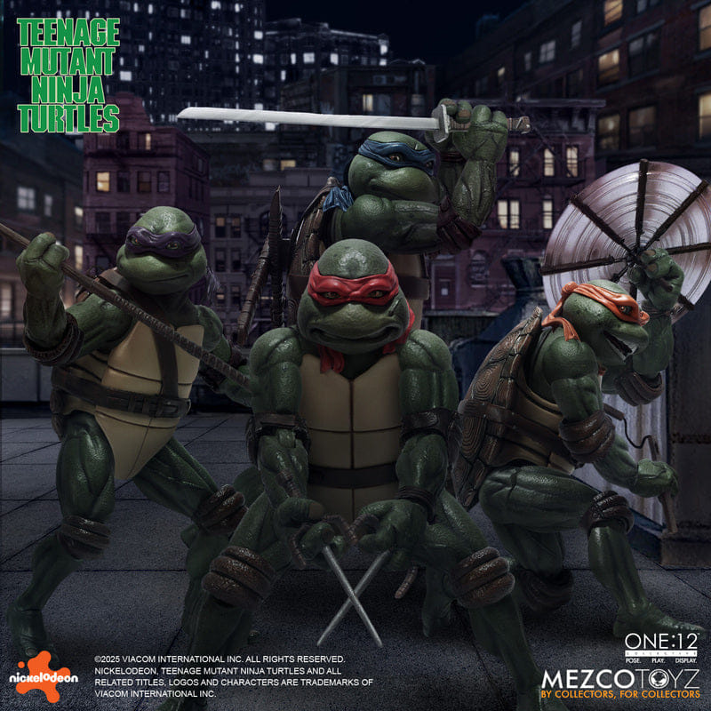 Mezco **Pre Order**Mezco One 12 Teenage Mutant Ninja Turtles (1990) Boxed Set Action Figure