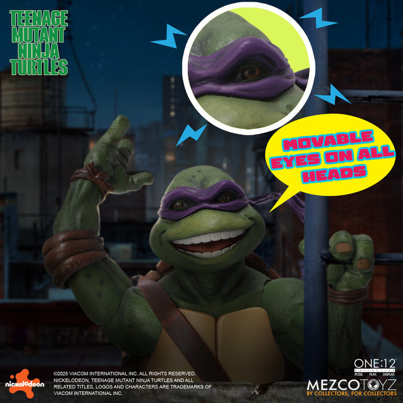 Mezco **Pre Order**Mezco One 12 Teenage Mutant Ninja Turtles (1990) Boxed Set Action Figure