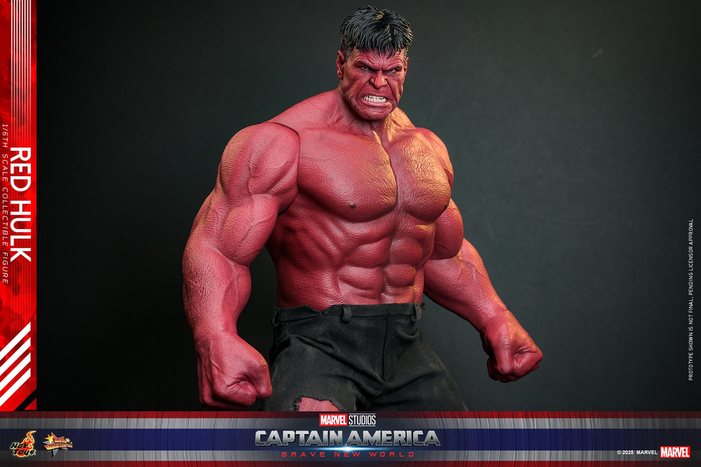Sideshow Hot Toys 1/6 Scale Red Hulk Action Figure