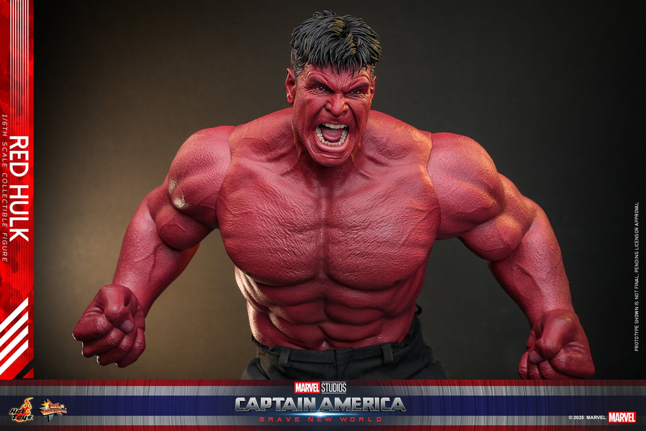 Sideshow Hot Toys 1/6 Scale Red Hulk Action Figure