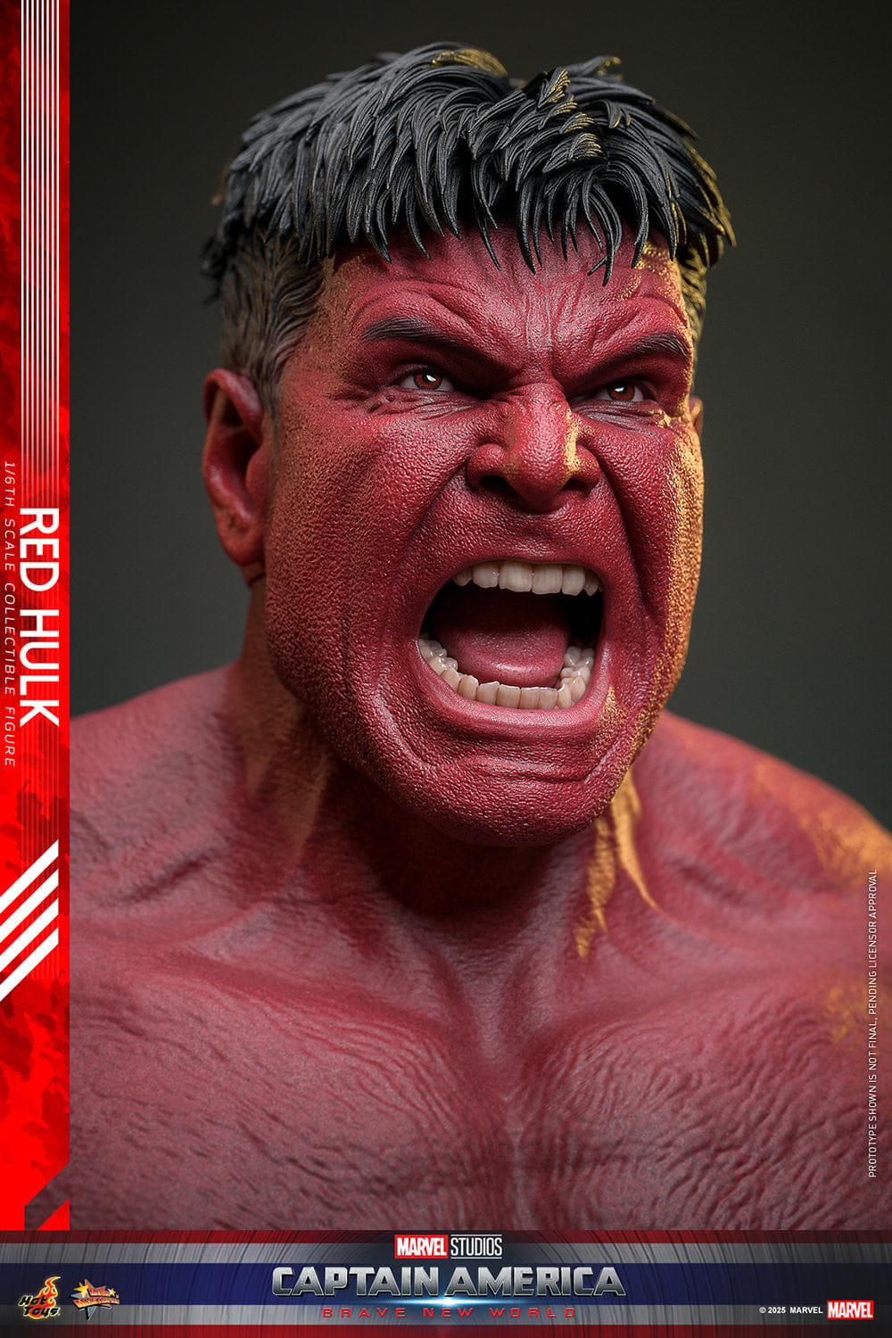 Sideshow Hot Toys 1/6 Scale Red Hulk Action Figure