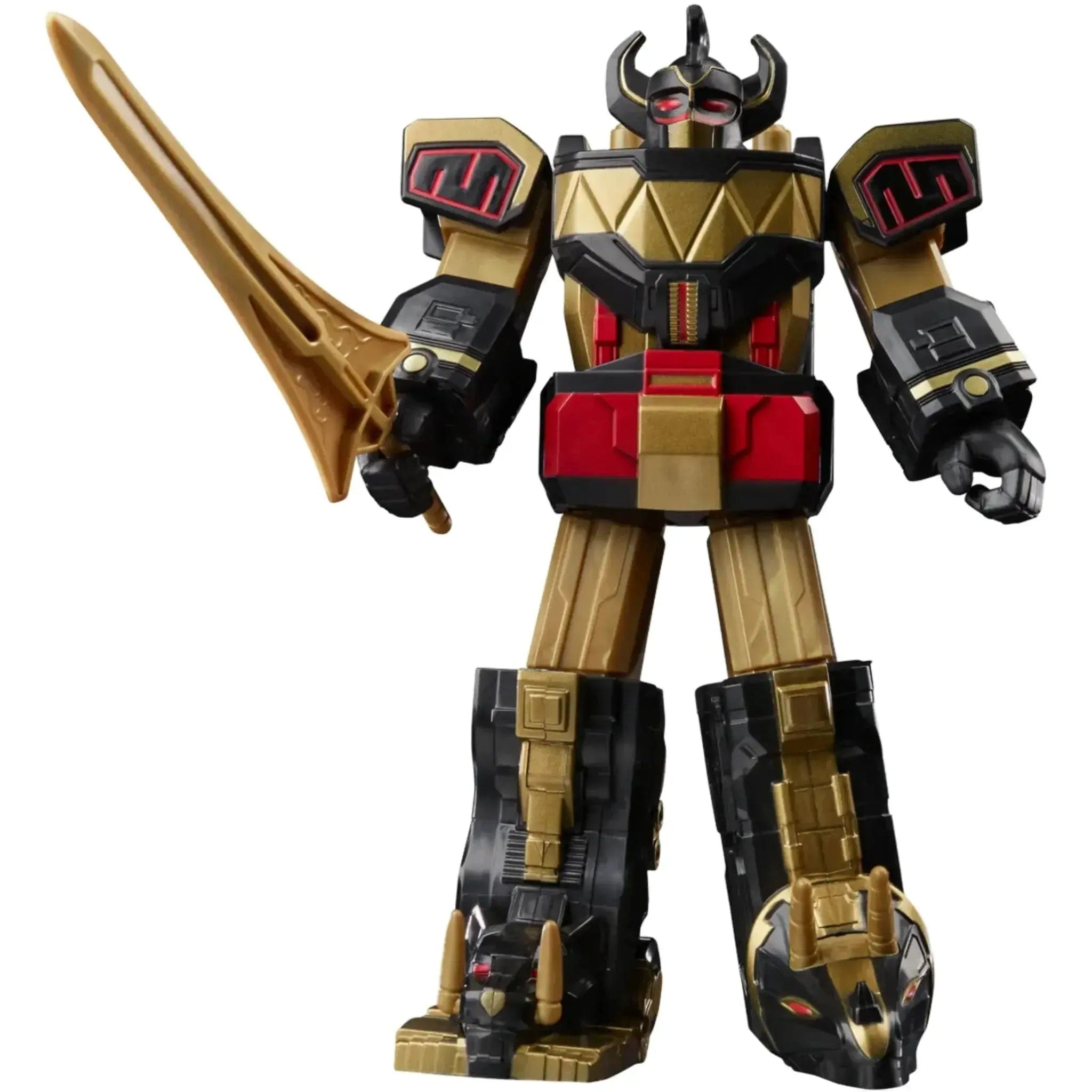 Hasbro Mighty Morphin Power Rangers - Black & Gold Dino Megazord Action Figure (7") - Hasbro - (2022)