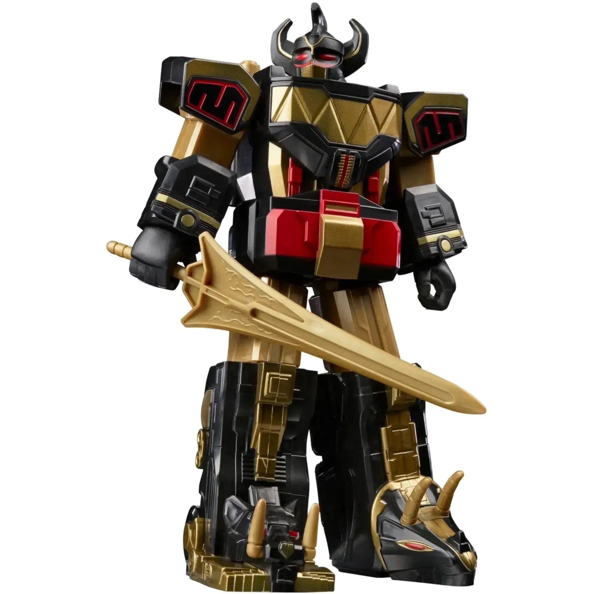 Hasbro Mighty Morphin Power Rangers - Black & Gold Dino Megazord Action Figure (7") - Hasbro - (2022)