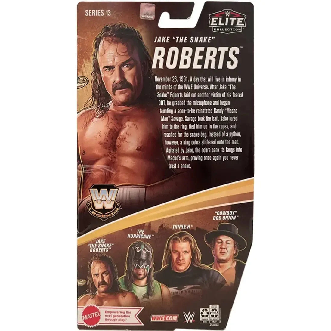 Mattel WWE [Legends] - Jake The Snake Roberts Action Figure (7") - Mattel - Elite Collection Series 13