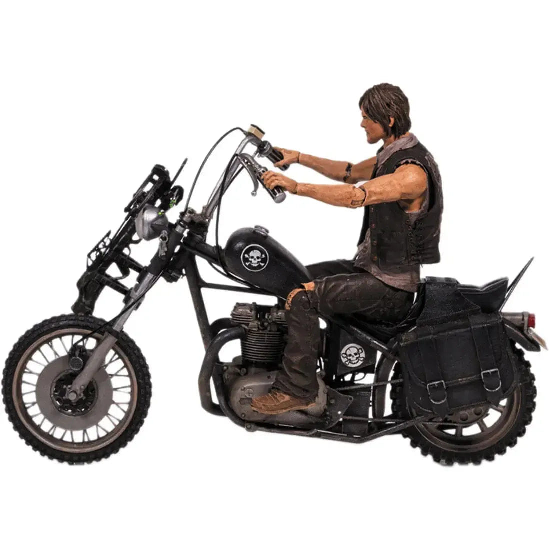 Mcfarlane Toys The Walking Dead - Daryl Dixon with Chopper Motorcycle Action Figure Set (5") - McFarlane Toys