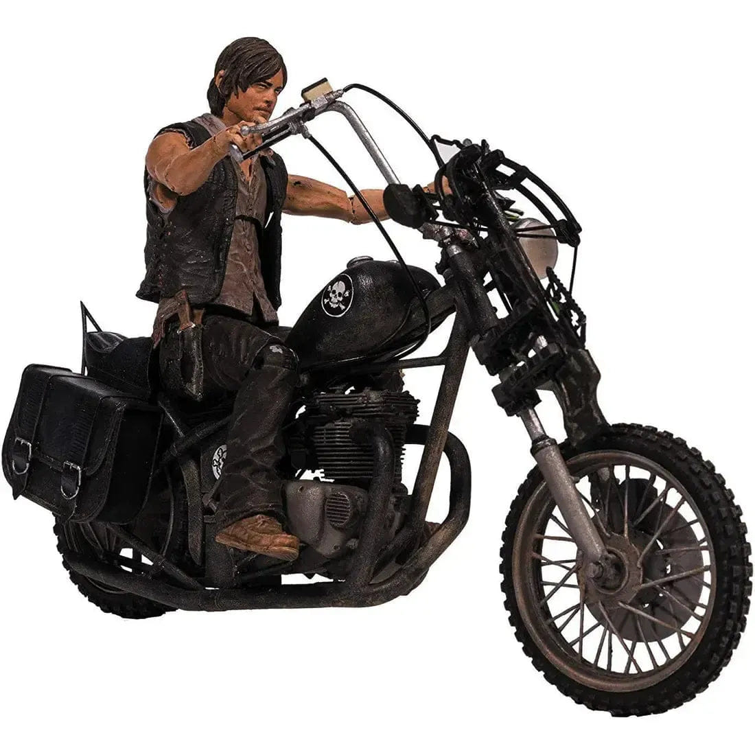 Mcfarlane Toys The Walking Dead - Daryl Dixon with Chopper Motorcycle Action Figure Set (5") - McFarlane Toys