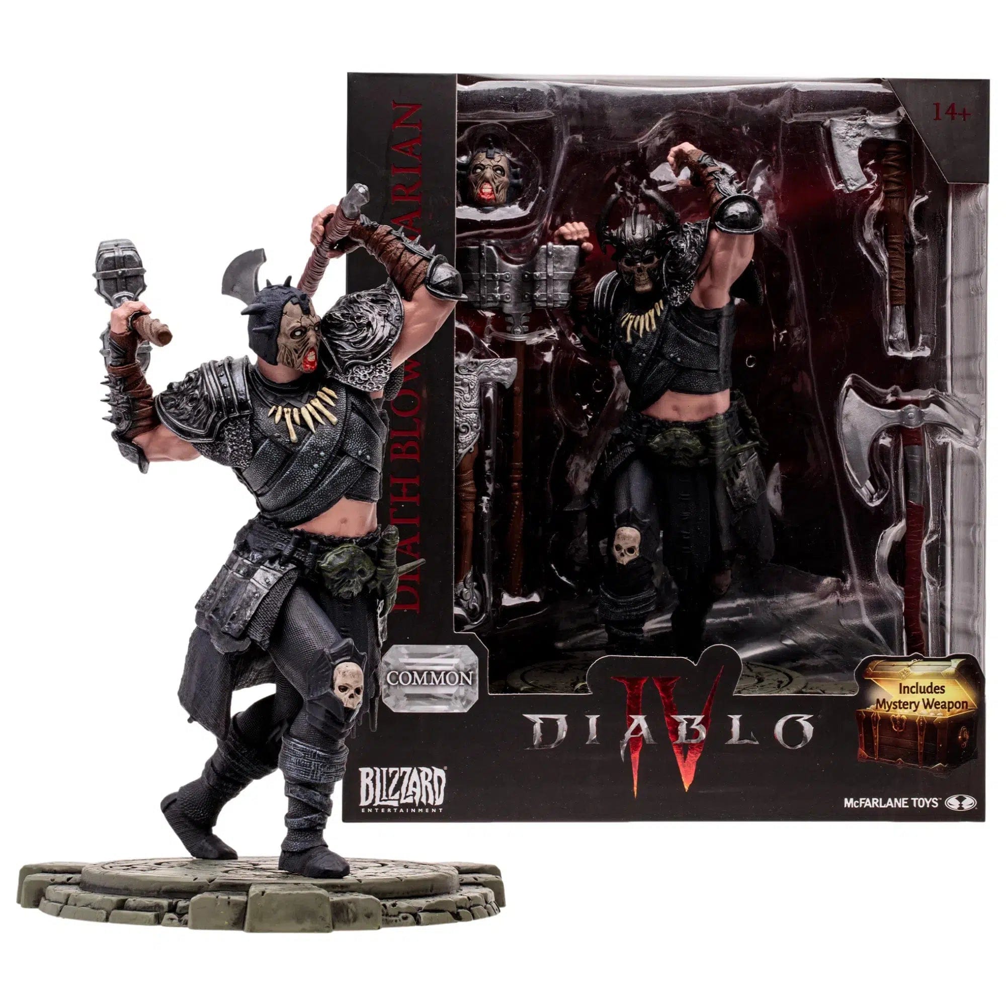 Mcfarlane Toys Diablo IV - Death Blow Barbarian with Mystery Weapon Action Figure (6") - McFarlane Toys