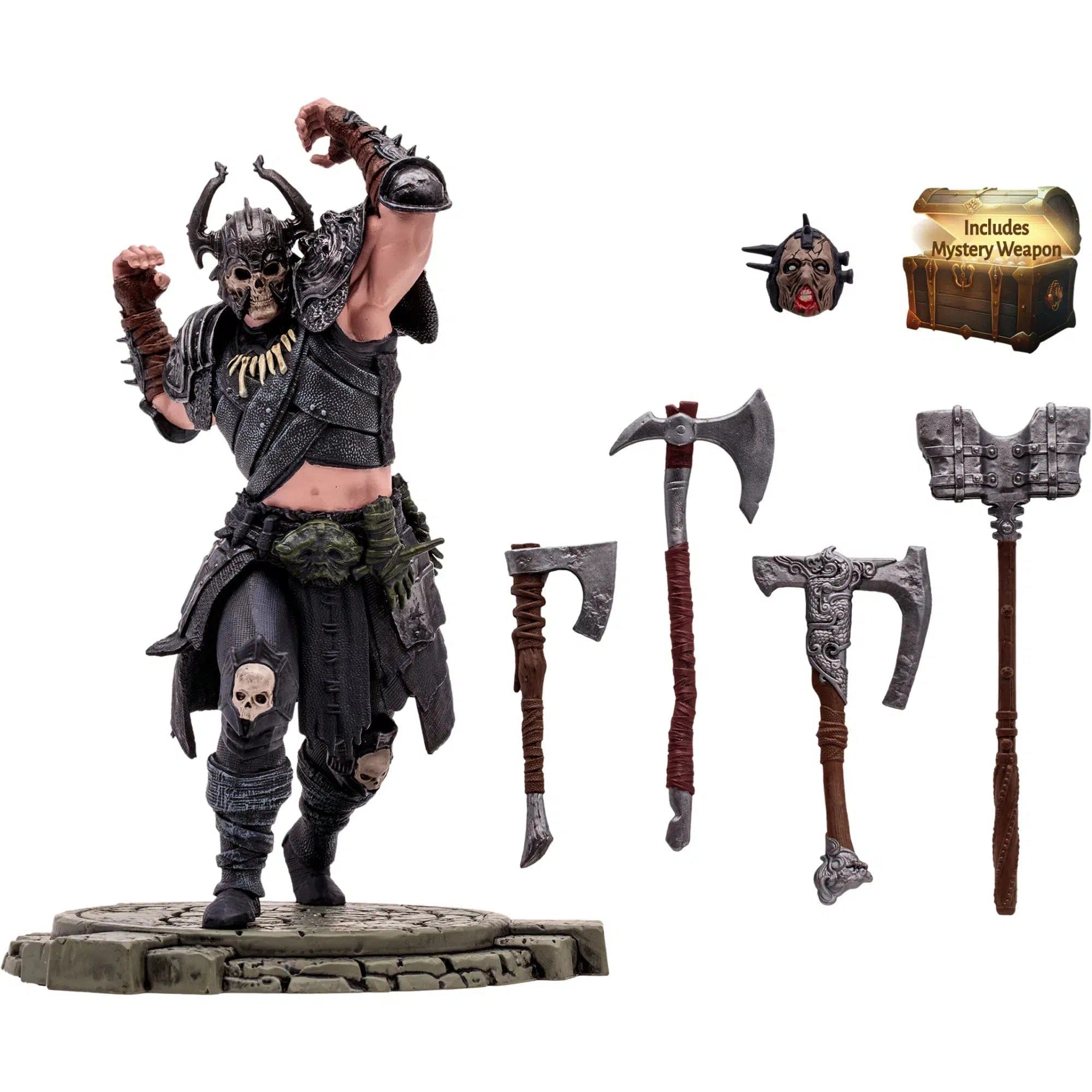 Mcfarlane Toys Diablo IV - Death Blow Barbarian with Mystery Weapon Action Figure (6") - McFarlane Toys