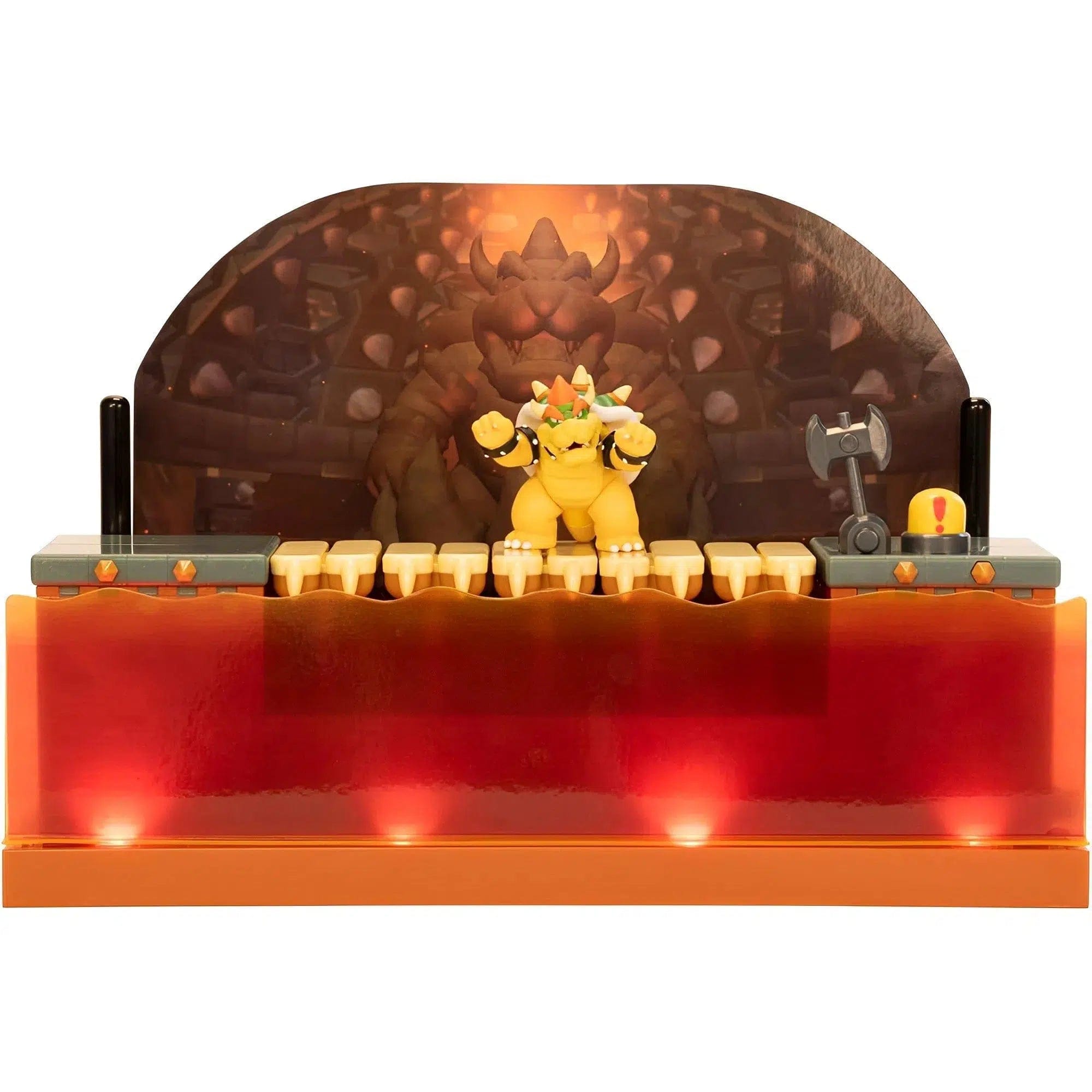 Jakks Pacific Super Mario Bros. - Deluxe Bowser Battle Playset (2.5" Scale Figures) - Jakks Pacific