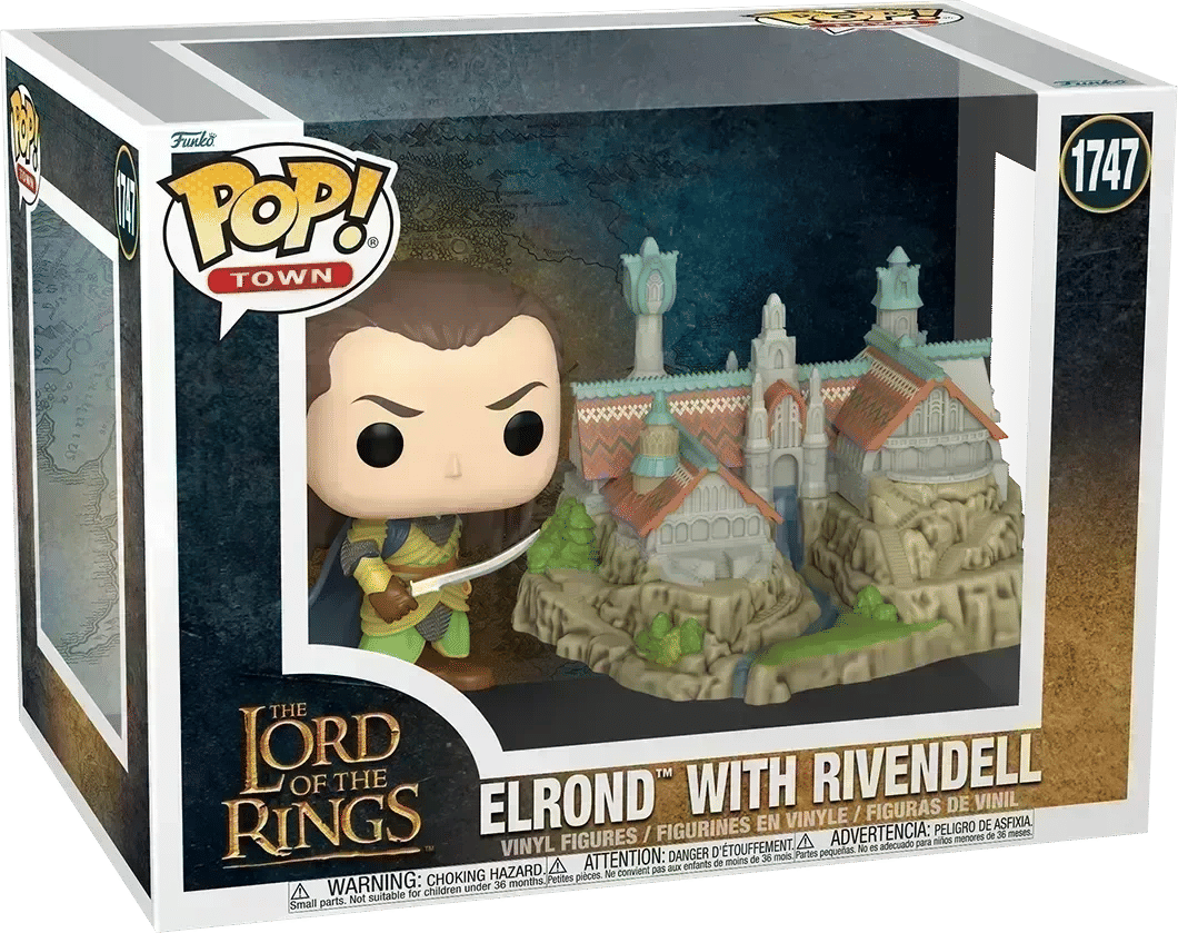 Funko The Lord of the Rings - Elrond with Rivendell Pop! Town