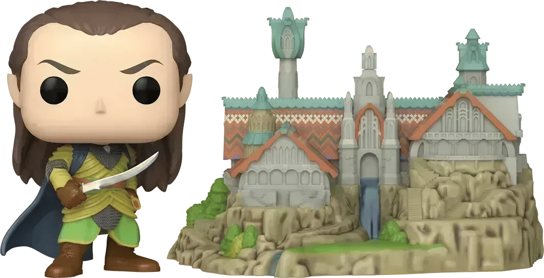 Funko The Lord of the Rings - Elrond with Rivendell Pop! Town