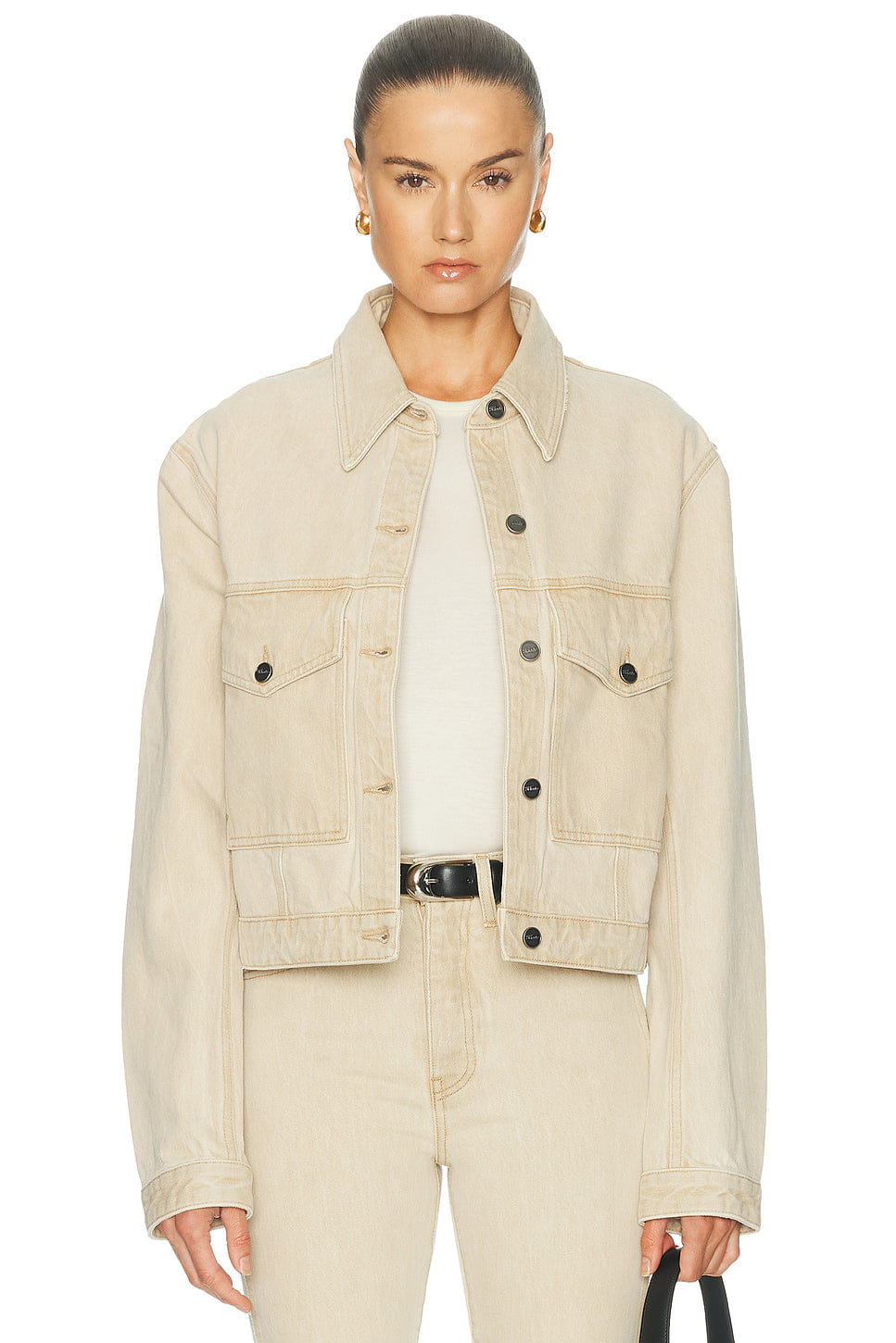 Khaite Tomer Collared Denim Jacket