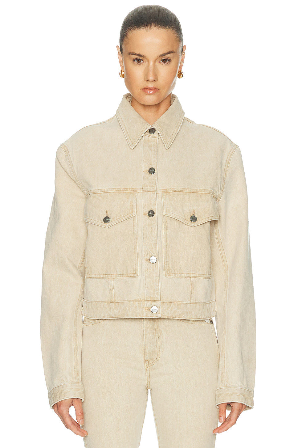 Khaite Tomer Collared Denim Jacket