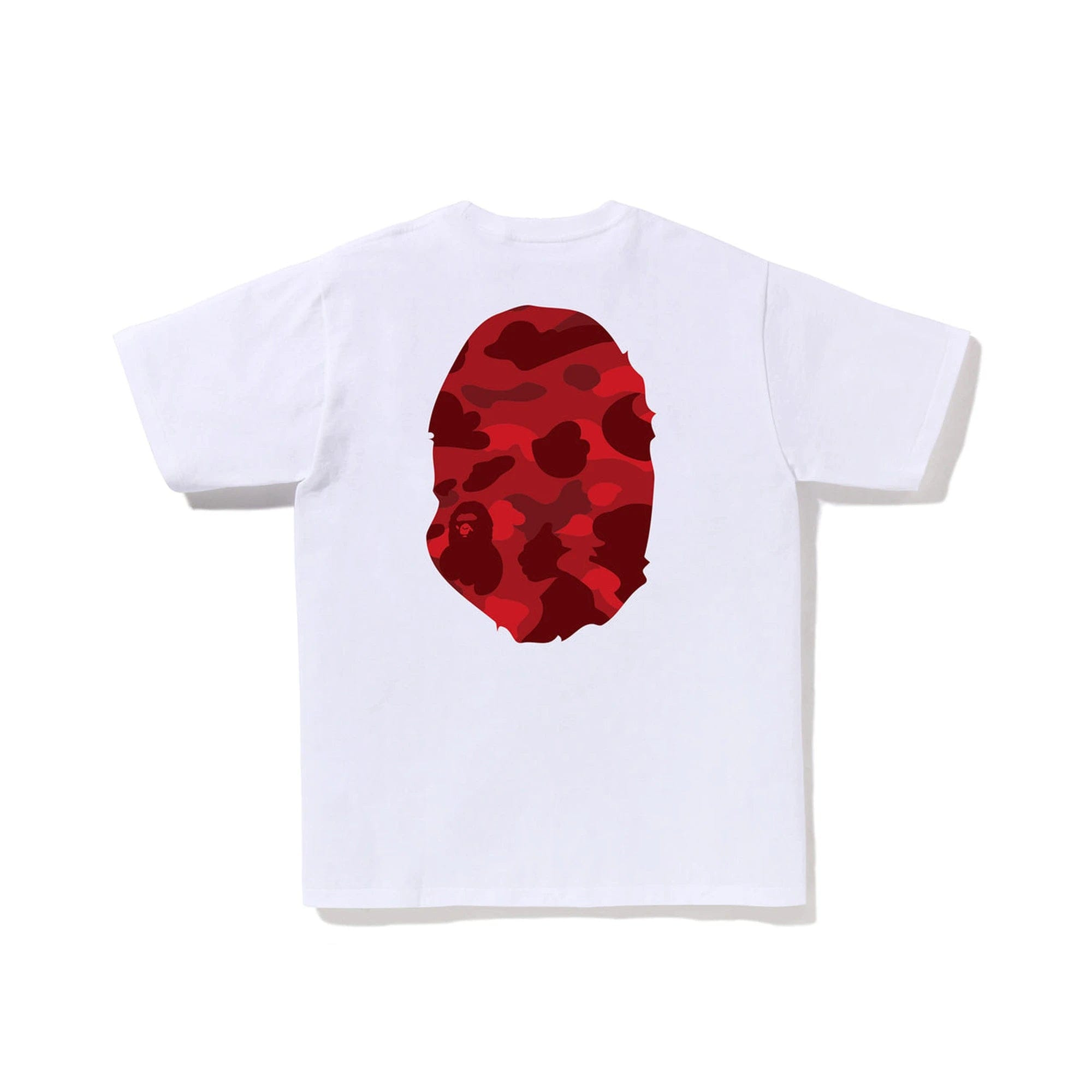 A Bathing Ape BAPE Color Camo Big Ape Head T-Shirt White / Red