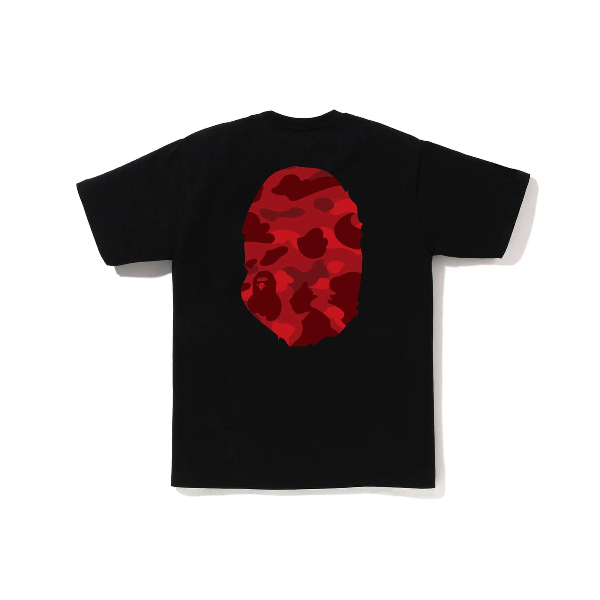 A Bathing Ape BAPE Color Camo Big Ape Head T-Shirt Black / Red
