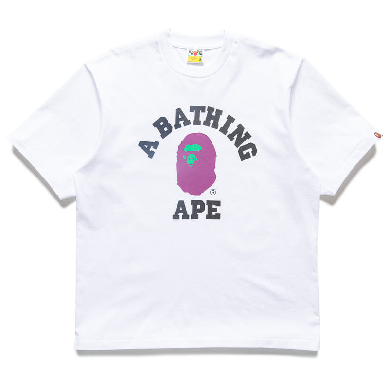 A Bathing Ape College T-Shirt - White