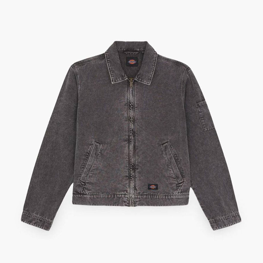 Dickies Newington Jacket Dble Dye/acid Wash Black
