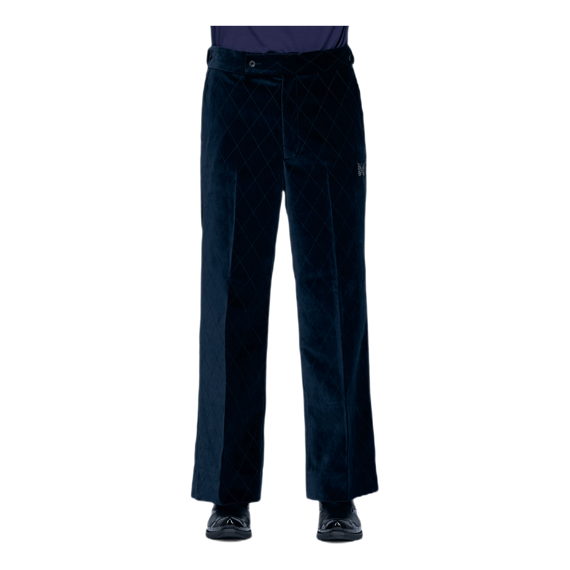 Needles Side Tab Trouser Pe/c Velvet / Blue