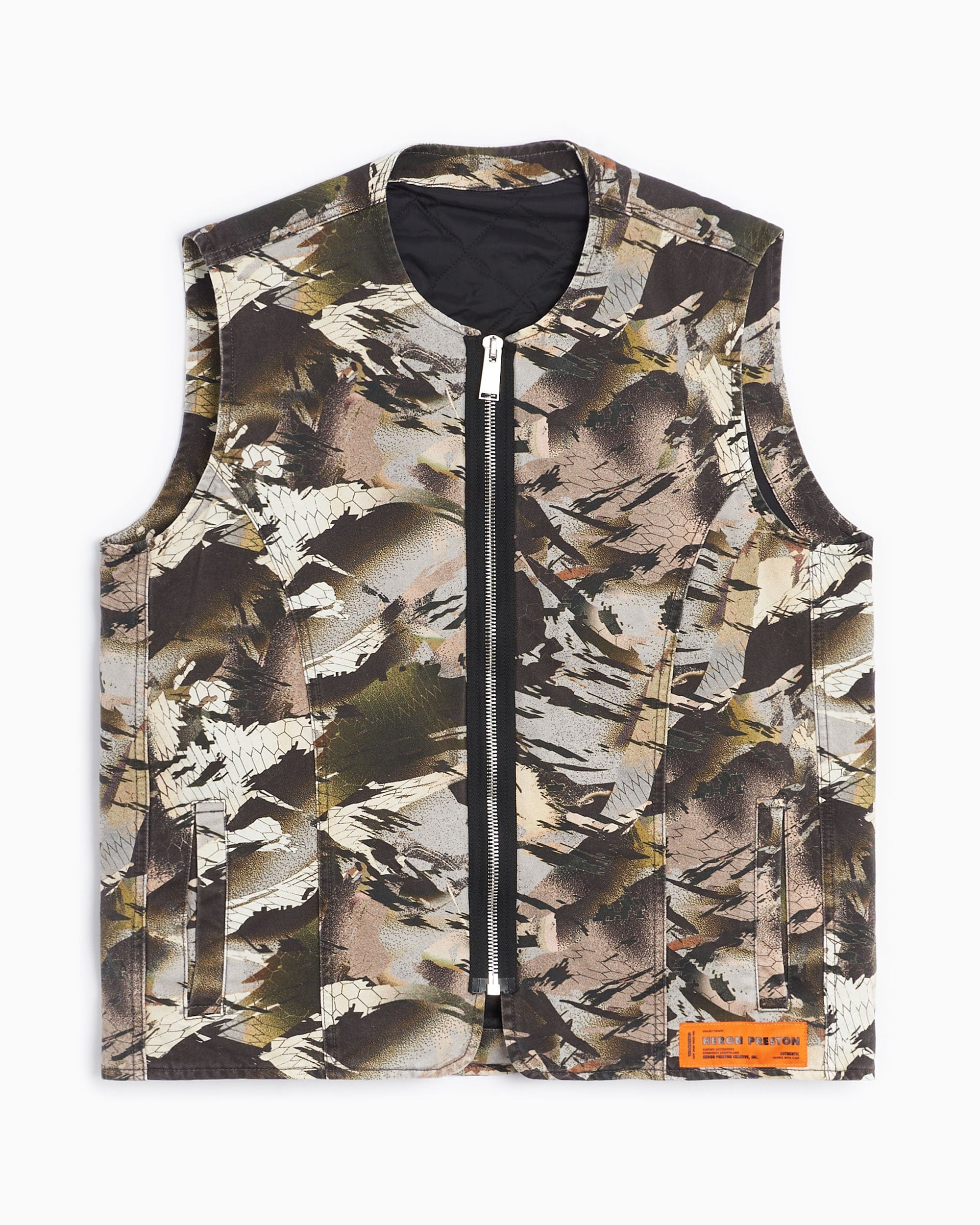 Heron Preston Chaleco Heron Preston Camo Military Men's Vest para hombre