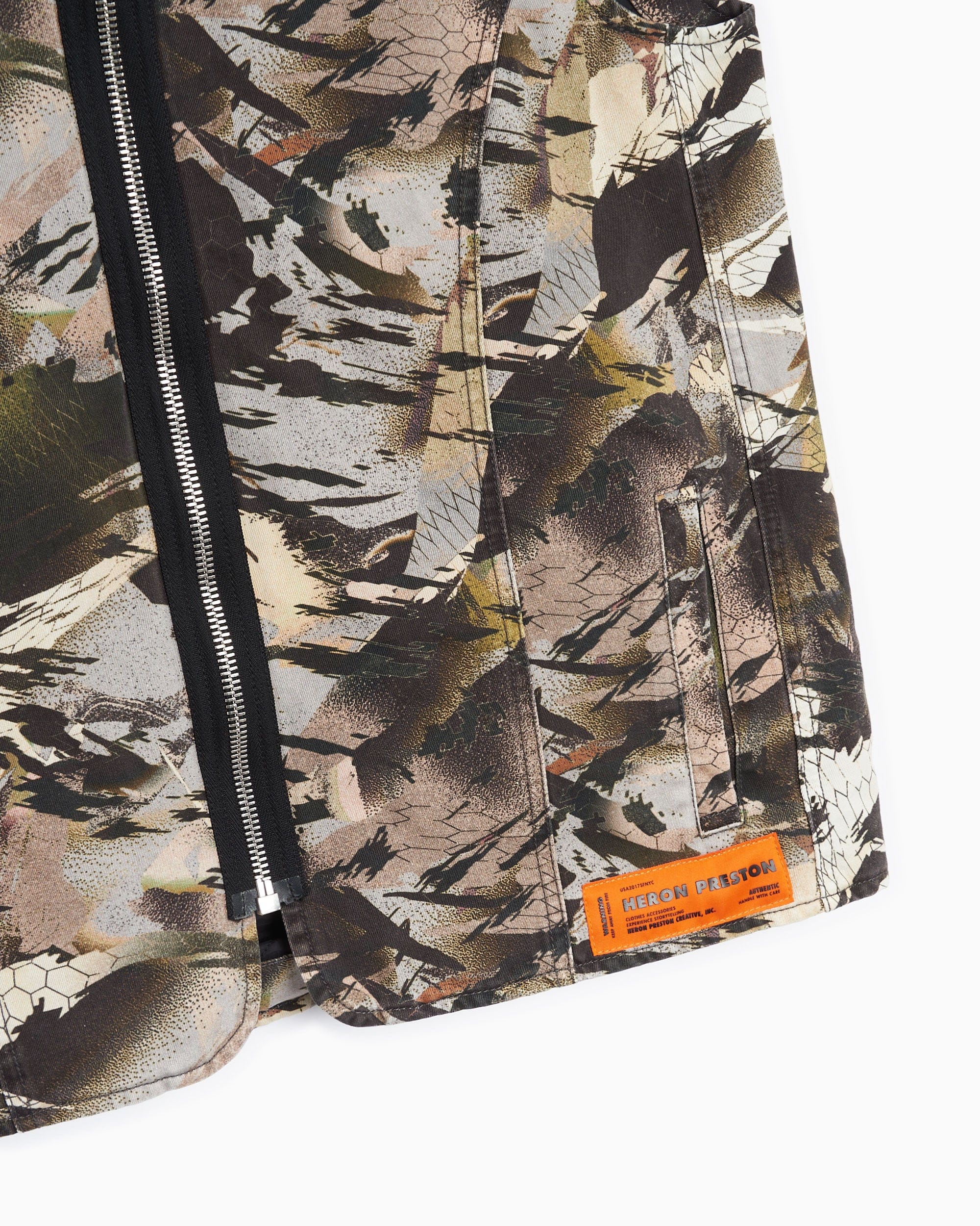 Heron Preston Chaleco Heron Preston Camo Military Men's Vest para hombre