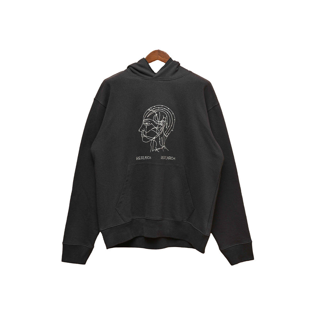 Kartik Research Research Research Hoodie - Charcoal/ Grey