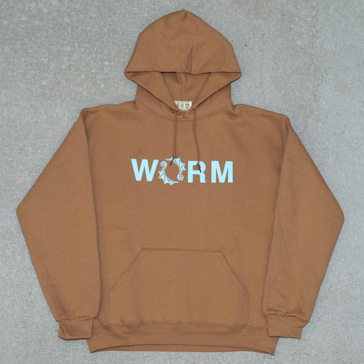 Logo WORM LOGO HOODIE 2025 (BROWN)