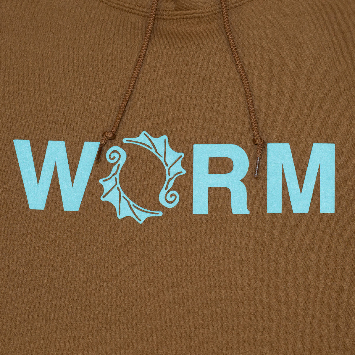 Logo WORM LOGO HOODIE 2025 (BROWN)