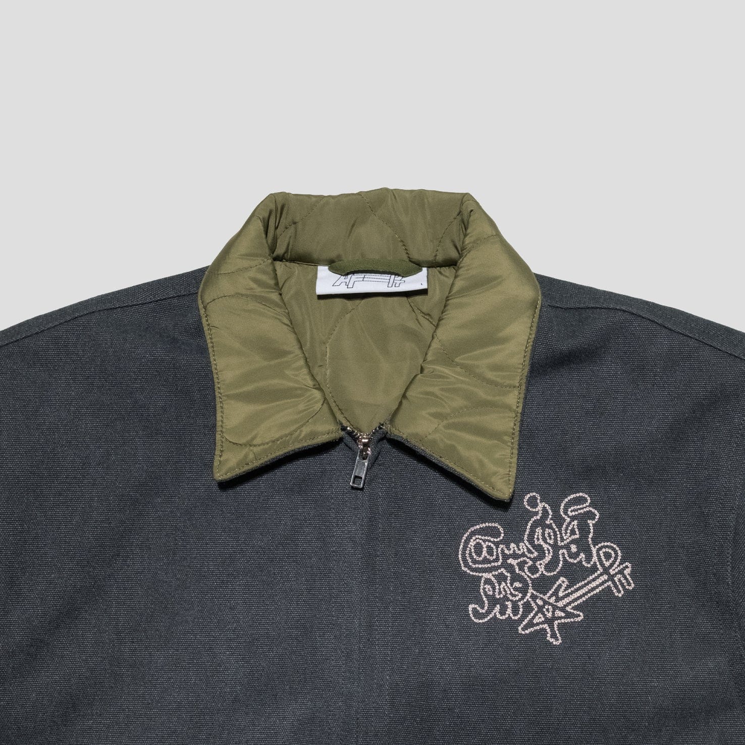 Amongst Few x Precious Trust - Chain Stitch Workwear Jacket (Black)