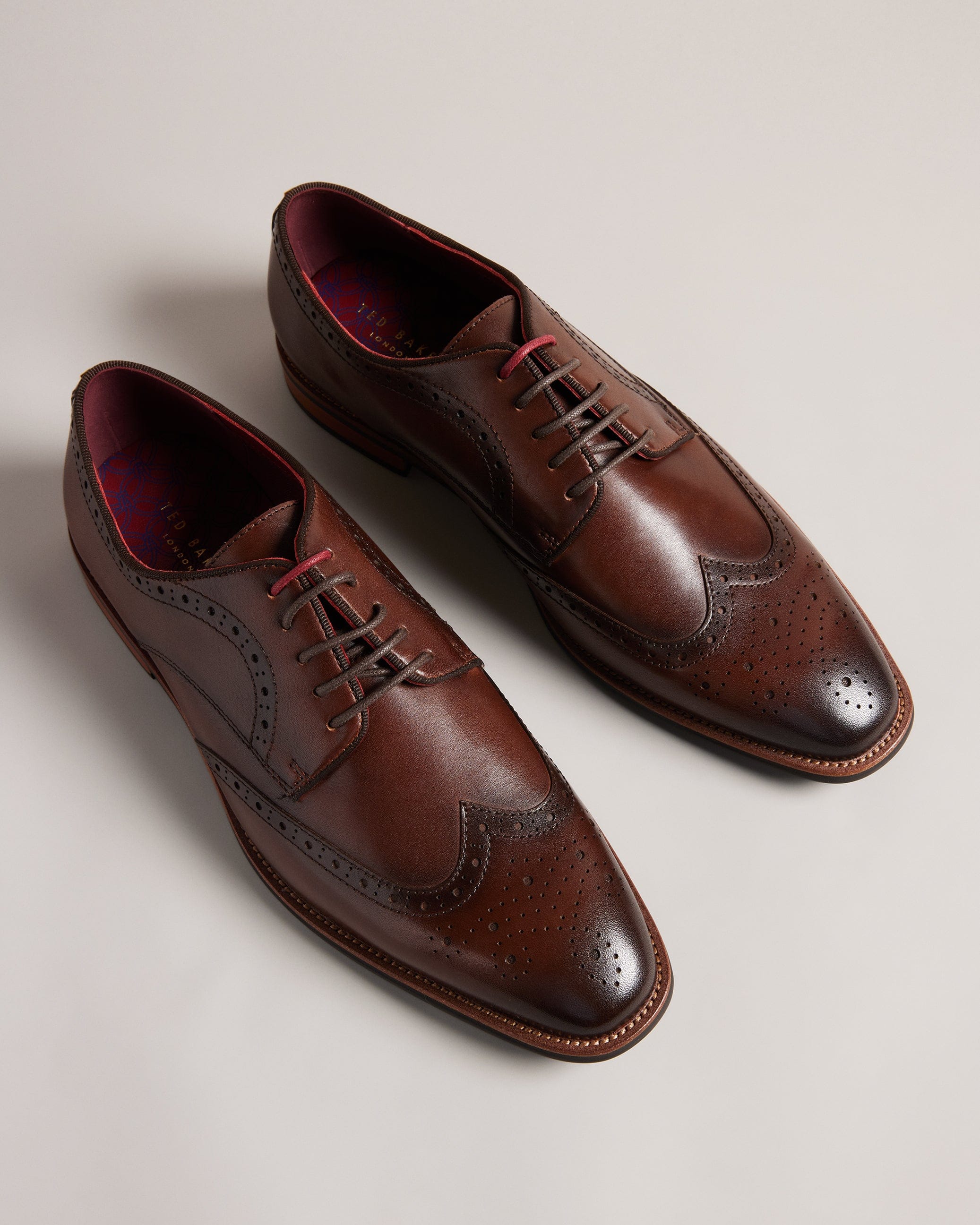 SHOE Markuse Brogue Derby Formal Shoe Brown