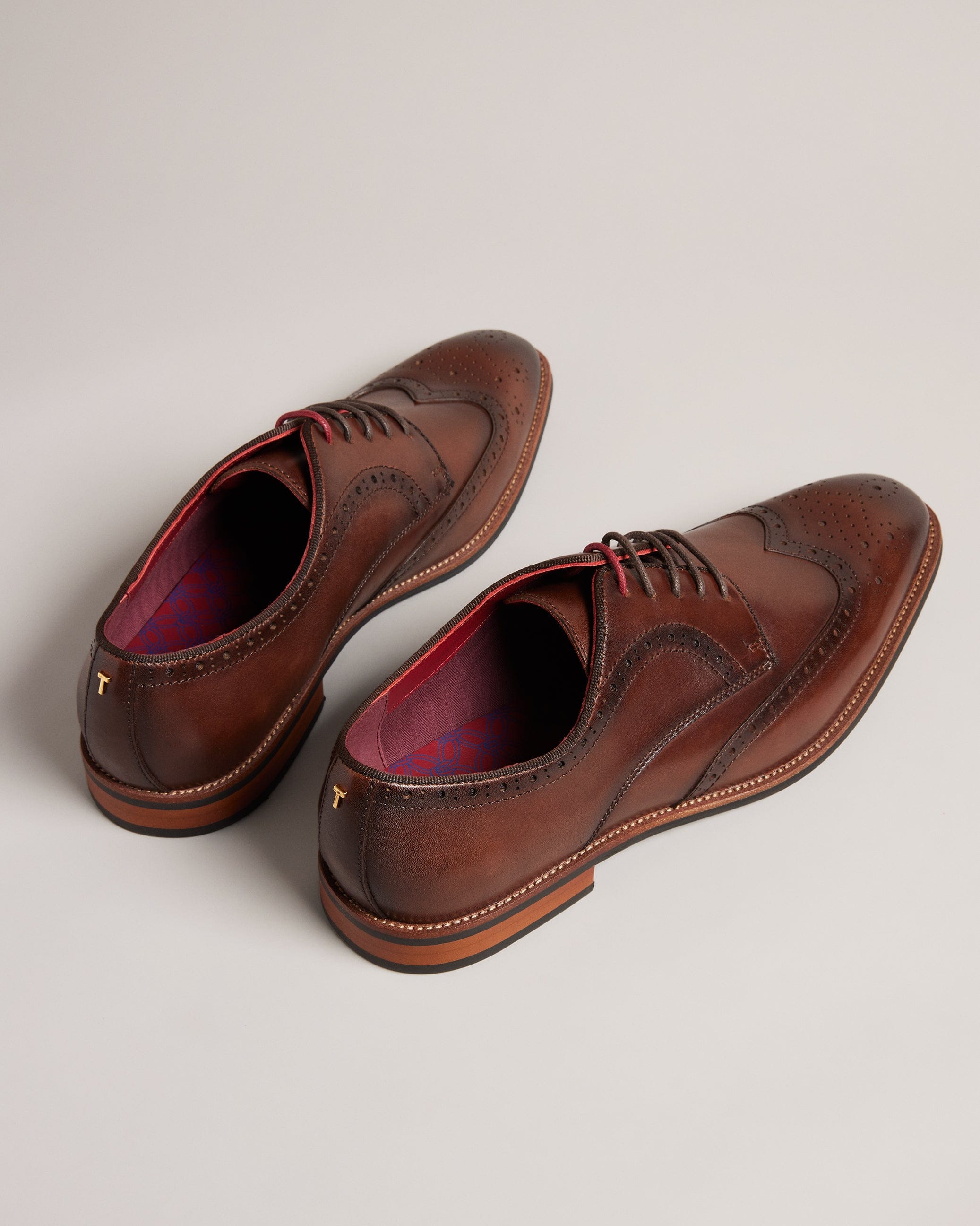SHOE Markuse Brogue Derby Formal Shoe Brown