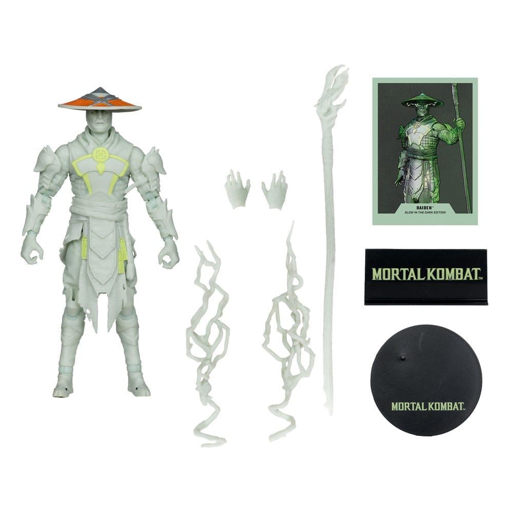 Mcfarlane Mortal Kombat Action Figure Glow in the Dark Edition Raiden (Gold Label) 18 cm