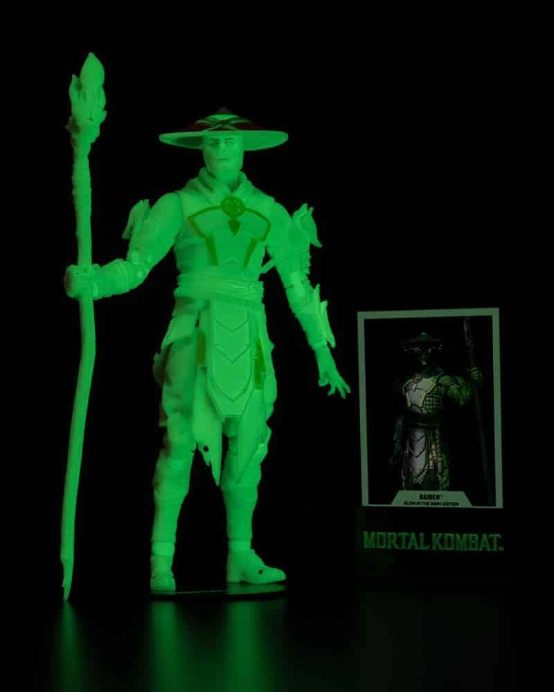 Mcfarlane Mortal Kombat Action Figure Glow in the Dark Edition Raiden (Gold Label) 18 cm