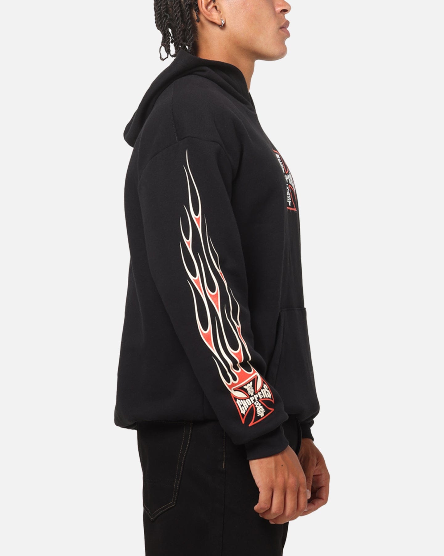WEST COAST Choppers Forever Flames Hoodie Black