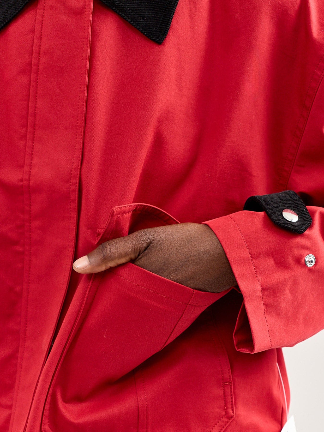 Nobody's Child Cropped Freddie Barn Jacket Red