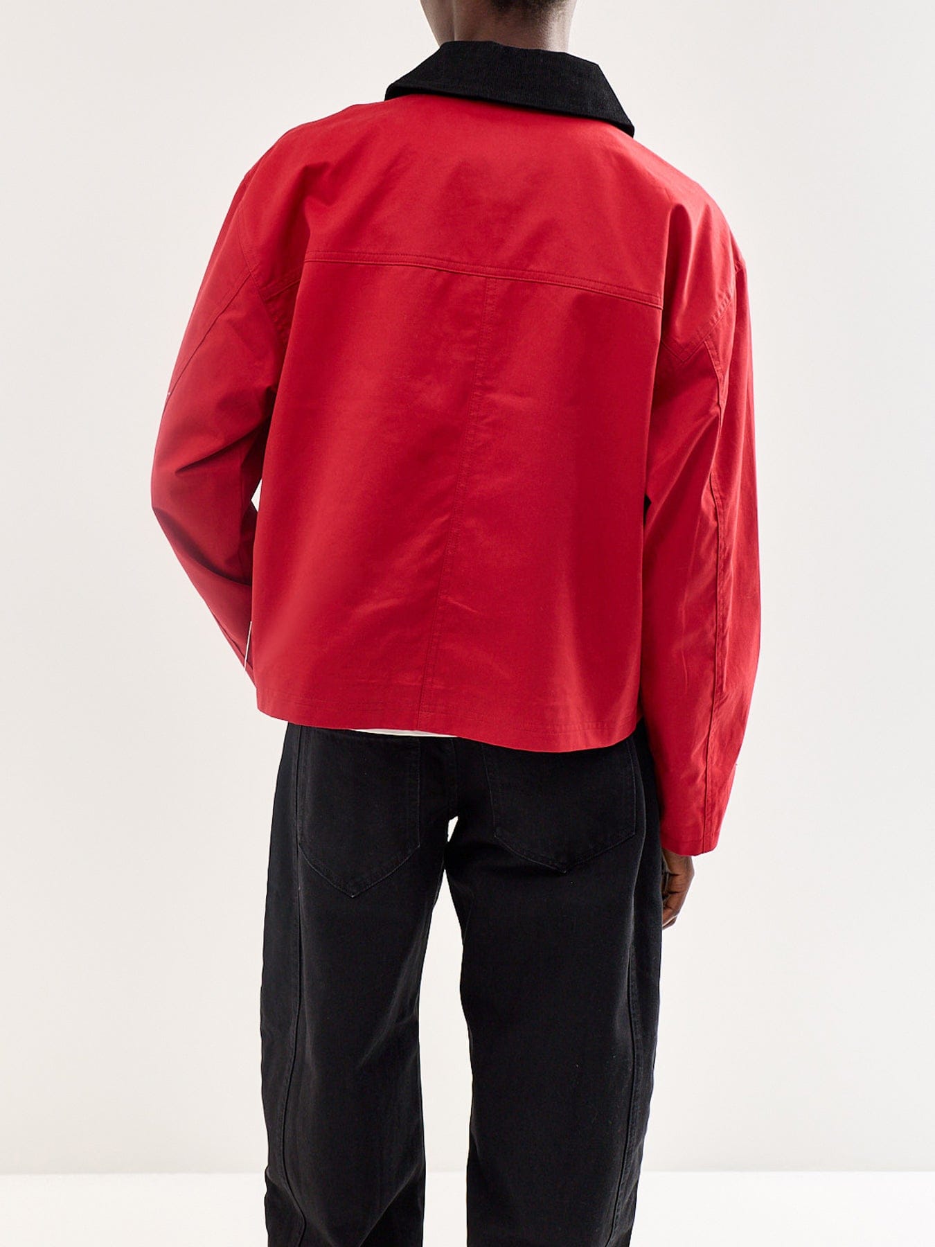 Nobody's Child Cropped Freddie Barn Jacket Red