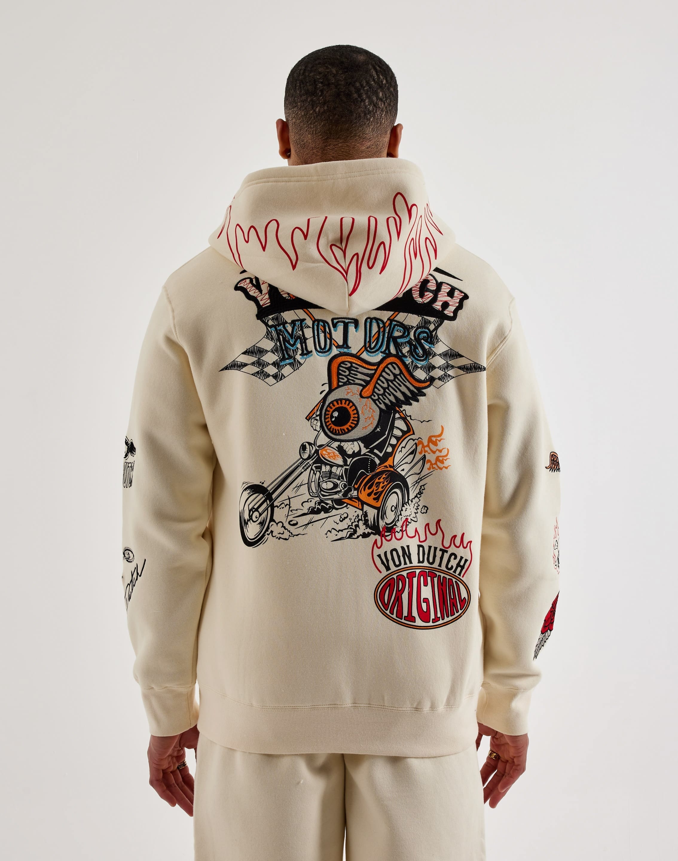 Von Dutch Tattoo Full - Zip Fleece Hoodie