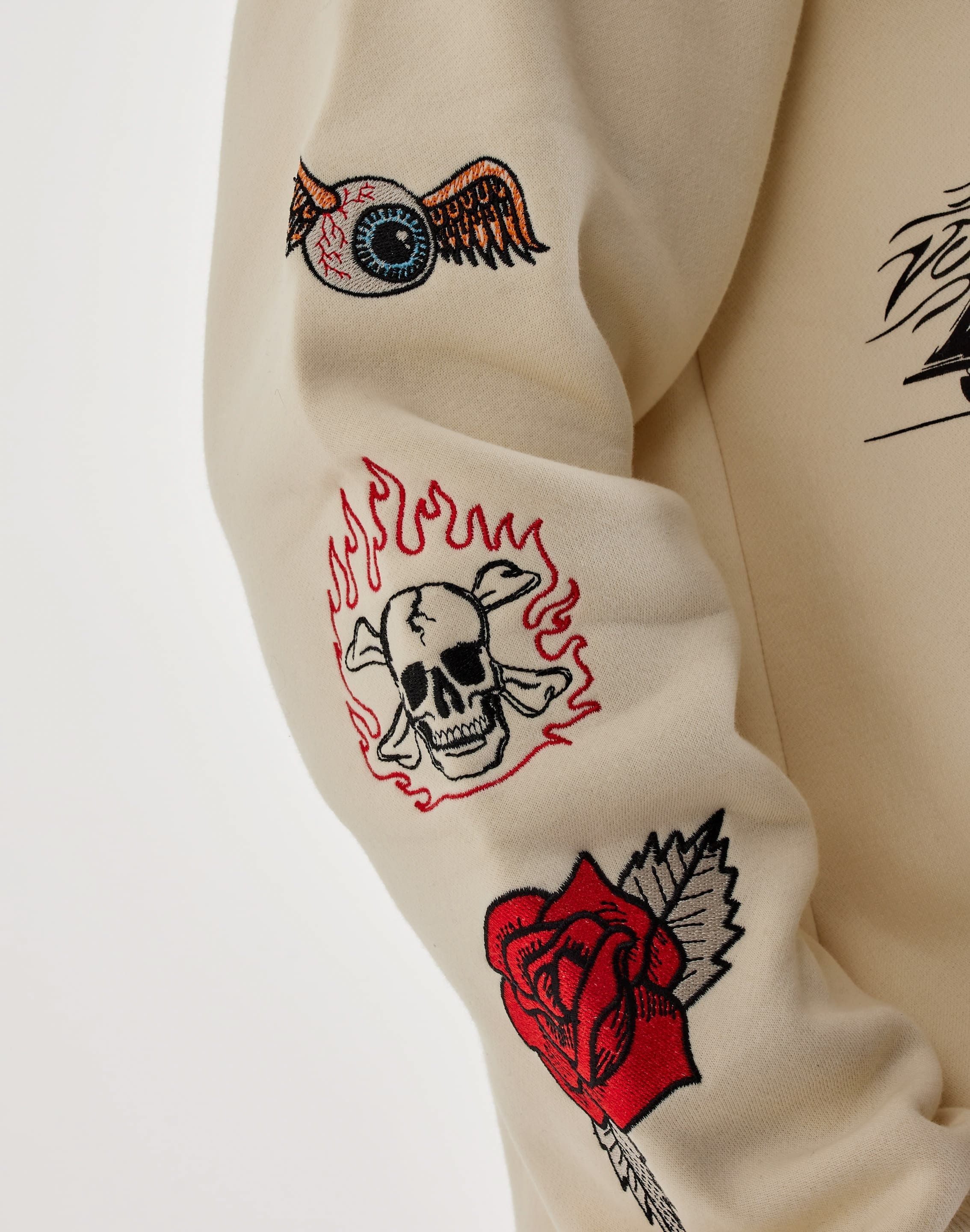 Von Dutch Tattoo Full - Zip Fleece Hoodie