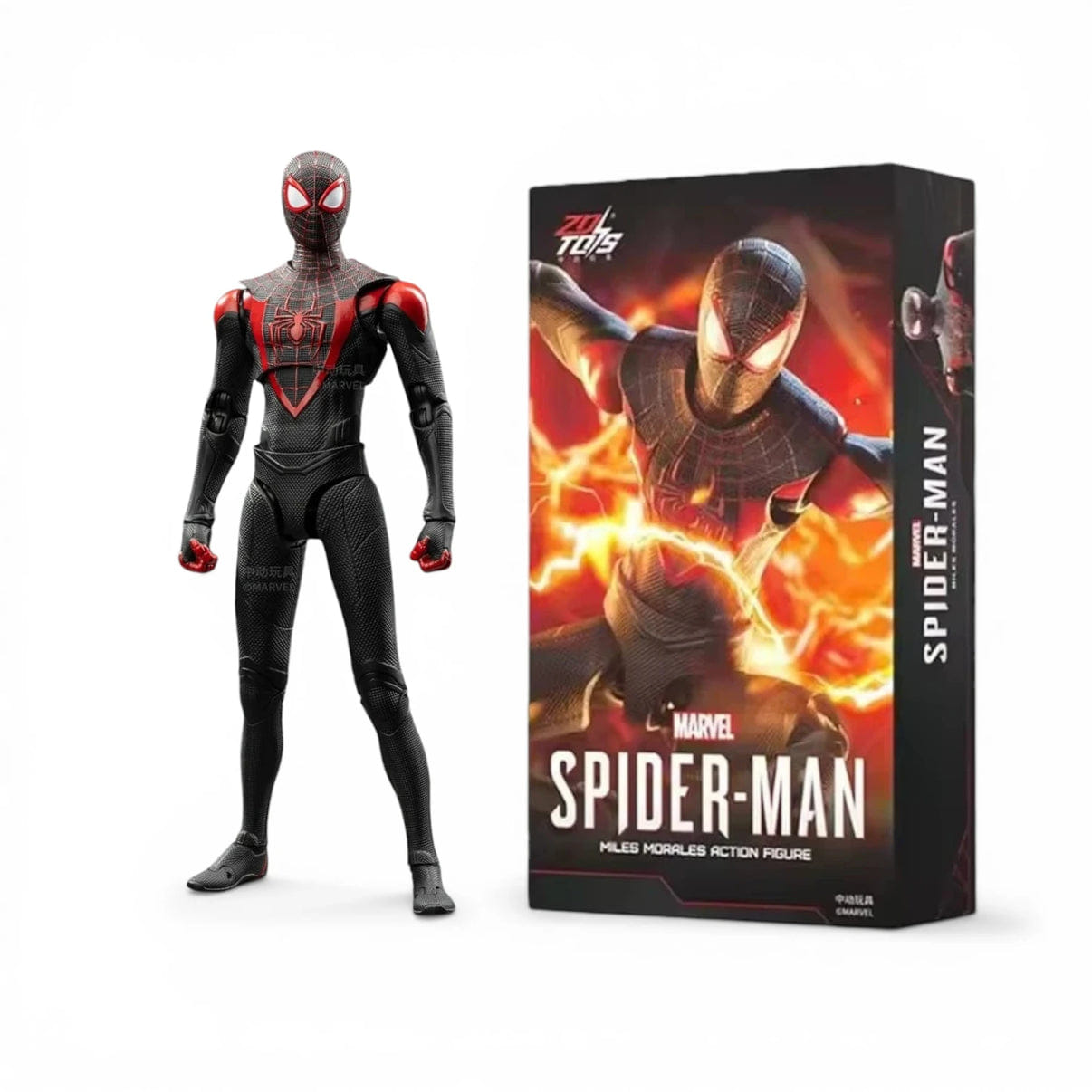 ZD Toys Spiderman Miles Morales Action Figure 1/10 Action Figure