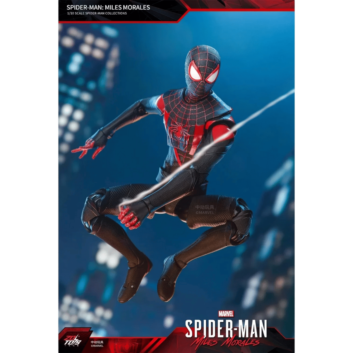 ZD Toys Spiderman Miles Morales Action Figure 1/10 Action Figure